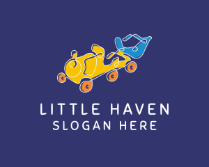 Little - Train Toy Gift logo design