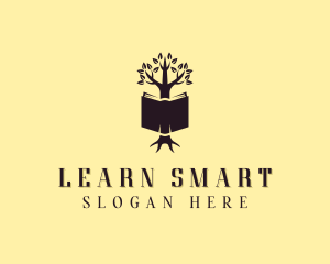 Teaching - Book Tree Learning logo design
