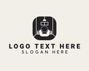 Couch Furniture Home Staging logo design