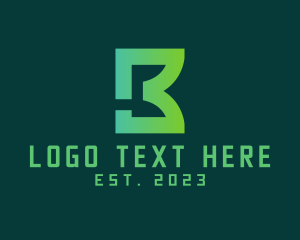 Network - Cyber Gaming Letter B logo design