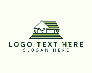 Landscaper - Greenhouse Lawn Plant logo design