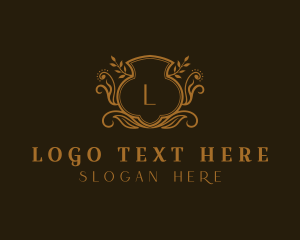 Lawyer - Fashion Shield Wreath logo design