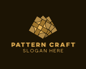 Pattern Flooring Tiling logo design