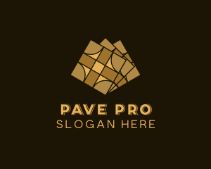 Pattern Flooring Tiling logo design