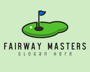 Golfer - Mini Golf Course logo design