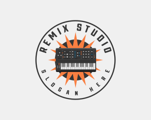 Music Studio Synthesizer logo design