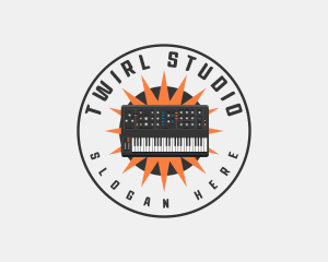 Music Studio Synthesizer logo design