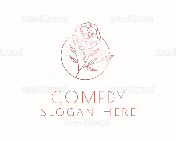 Classy Beauty Rose Flower Logo