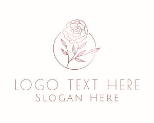 High End - Classy Beauty Rose Flower logo design