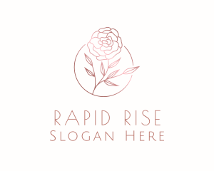 Classy Beauty Rose Flower Logo