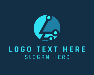 Cyber - Tech Startup Letter L logo design