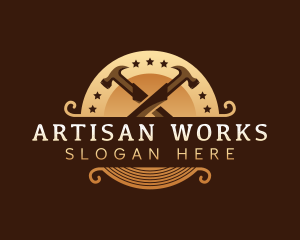 Craftsman - Hammer Woodworking Craftsman logo design