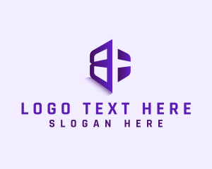 Letter B - Digital 3d Tech logo design