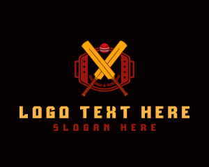 Cricket - Cricket Bat League logo design