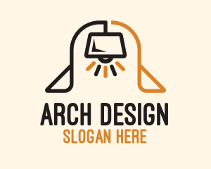 Arch - Lamp Furniture Arch logo design