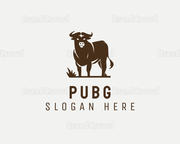 Livestock Bull Meat Logo