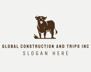 Silhouette - Livestock Bull Meat logo design