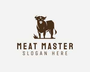 Livestock Bull Meat logo design