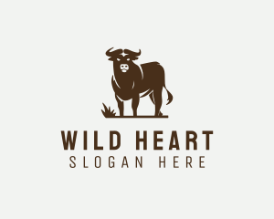 Livestock Bull Meat logo design