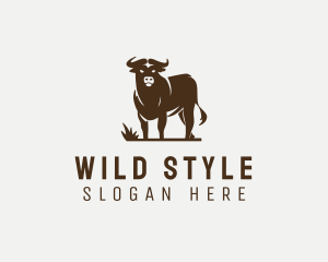 Livestock Bull Meat logo design