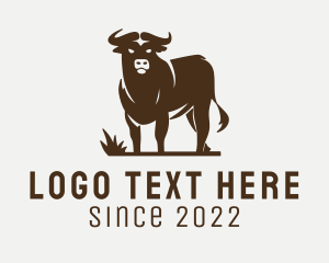 Oxen - Livestock Bull Meat Shop logo design