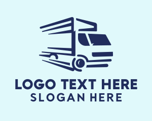 Logistics Delivery Truck Logo