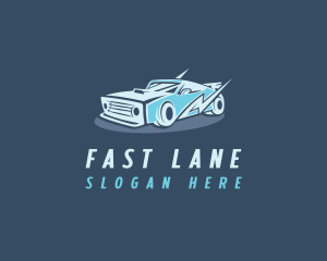 Lightning Fast Car logo design