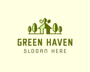 Green House Landscape logo design