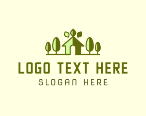 Green House Landscape Logo