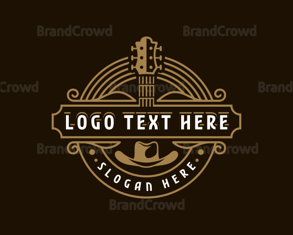 Guitar Country Music Logo