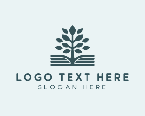 Tutoring - Book Tree Review Center logo design