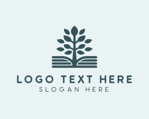 Reading - Book Tree Review Center logo design