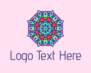 Psychedelic - Colorful Indian Textile logo design