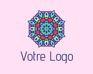 Colorful Indian Textile  logo design