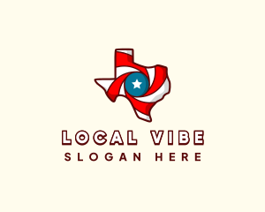 Region - Political Texas Star logo design