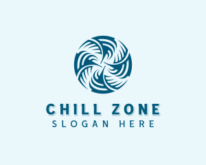 Cool - Cooling HVAC Fan logo design