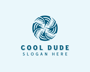 Cooling HVAC Fan logo design