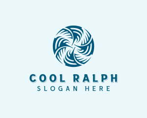 Cooling HVAC Fan logo design