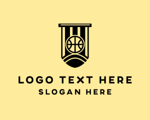 Gym - Basketball Sports Flag logo design