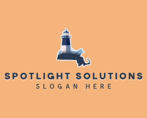 Massachusetts State Lighthouse  logo design