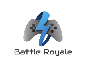 Fortnite - Blue Lightning Controller logo design
