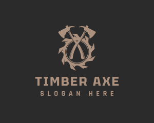 Lumberjack Axe Workshop logo design