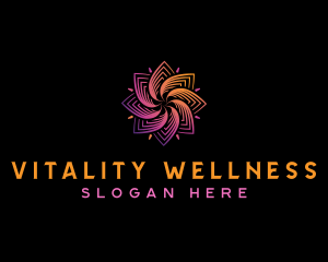 Natural Wellness Flower logo design