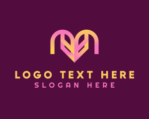 Firm - Digital Innovation Letter M logo design