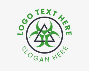 Toxic - Hazard Chemical Laboratory logo design