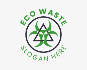 Waste - Hazard Chemical Laboratory logo design