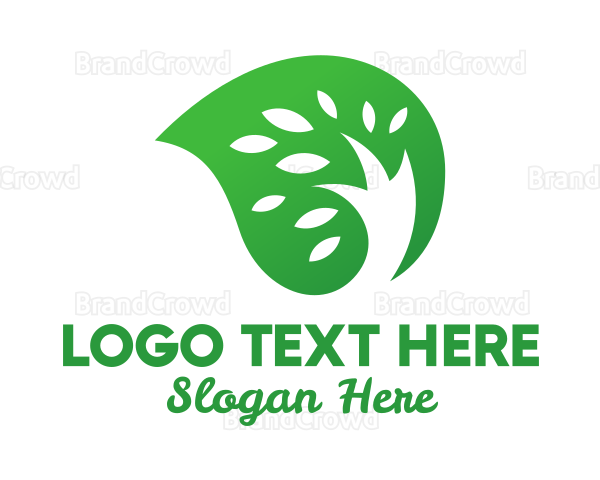 Green Seed Leaf Logo