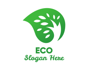 Floral - Green Seed Leaf logo design