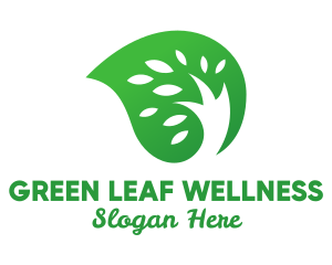 Green Seed Leaf logo design