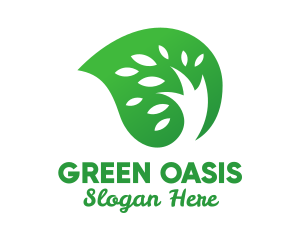 Green Seed Leaf logo design